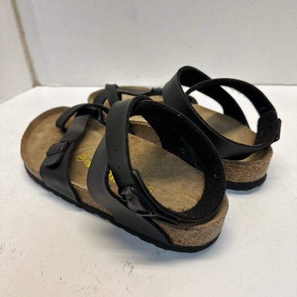 Birkenstock Women’s Yara Leather Size EU 39 US 8 – 8.5 Black Cork Leather - Picture 6 of 13